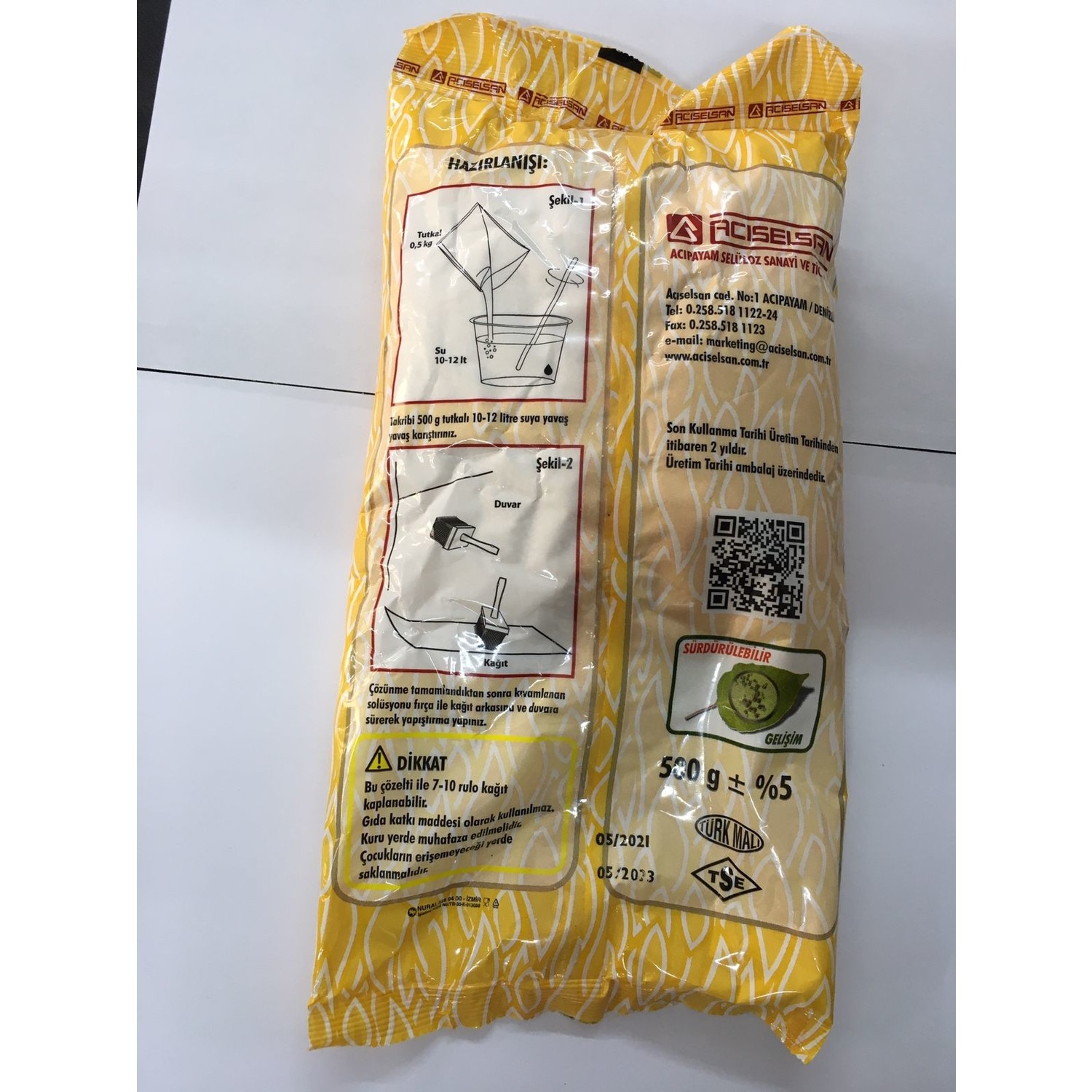 Aciselsan Duvar Kağıdı Tutkalı 500 gr Fiyatı Taksit Seçenekleri Aciselsan Duvar Kağıdı Tutkalı 500 gr Fiyatı Taksit Seçenekleri