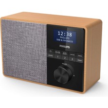 Philips R5505/10 Bluetooth Radyo (Ahşap Kabin, Dab+/fm Radyo, 3 Inç Geniş Bant Hoparlör S