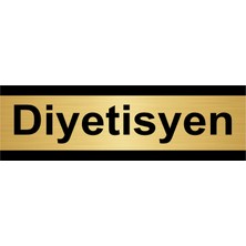 Özarslan Dizayn Diyetisyen 5 x 20 cm Metal Yönlendirme Levhası