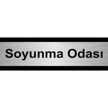 Özarslan Dizayn Soyunma Odası 7 x 20 cm Metal Yönlendirme Levhası