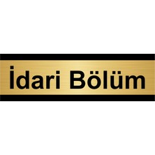 Özarslan Dizayn Idari Bölüm 10 x 20 cm Metal Yönlendirme Levhası