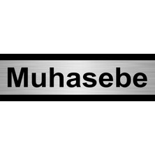 Özarslan Dizayn Muhasebe 7 x 20 cm Metal Yönlendirme Levhası