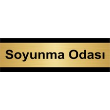 Özarslan Dizayn Soyunma Odası 10 x 20 cm Metal Yönlendirme Levhası