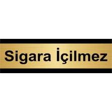 Özarslan Dizayn Sigara Içilmez 10 x 20 cm Metal Yönlendirme Levhası