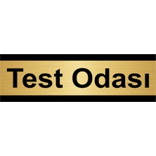 Özarslan Dizayn Test Odası 10 x 20 cm Metal Yönlendirme Levhası