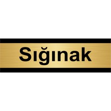 Özarslan Dizayn Sığınak 10 x 20 cm Metal Yönlendirme Levhası