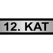 Özarslan Dizayn 12. Kat 10 x 20 cm Metal Yönlendirme Levhası