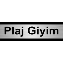 Özarslan Dizayn Plaj Giyim 10 x 20 cm Metal Yönlendirme Levhası