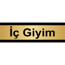 Özarslan Dizayn Iç Giyim 10 x 20 cm Metal Yönlendirme Levhası