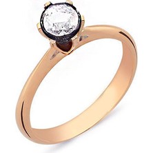 Engingold 0.25CT Elmas Tektaş Yüzük