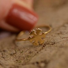Engingold 14K Altın Kar Tanesi Yüzük