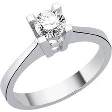 Engingold 0,52CT Pırlanta Tektaş Yüzük - 18K
