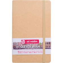 Talens Sketchbook Sert Kapak Eskiz Çizim Defteri 13 x 21 cm 140 gr 80 Yp Kraft Yellow