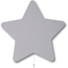 instababyrooms Gri Yıldız Ahşap Aydınlatma