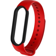 GZPLZ Xiaomi Band Için Iki Tonlu Silikon Kayış Bileklik 6 Kırmızı  (Yurt Dışından)