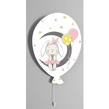 instababyrooms Ayda Oturan Tavşan Şeker Balon Aydınlatma