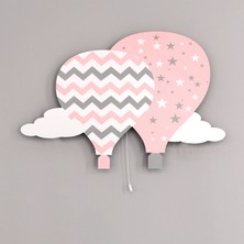 instababyrooms Pembe Çift Balon Aydınlatma