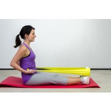 Maxi Msd Pilates & Yoga Egzersiz Bandı , Theraband Sarı Renk(En Hafif) 1 mt