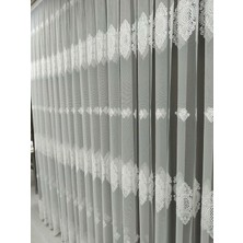 Perde Deposu Yeni Sezon Borelli Desen Ağır Işlemeli Tok Tül Perde 1 x 2.5 Orta Pileli