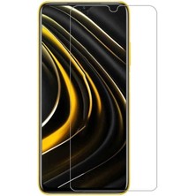 Fibaks Xiaomi Redmi 9t Ekran Koruyucu Kısa Temperli Sert Cam 9H Kırılmaz Cam Koruma Maxi