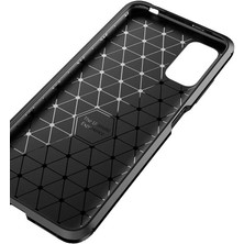 Fibaks Xiaomi Poco M3 Pro Kılıf Rugged Armor Darbe Emici Uzun Ömürlü Dayanıklı Parmak İzi Yapmaz Karbon Tasarım Negro Silikon Kapak