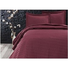 Taç Yatak Örtüsü Seti Çift Kişilik Grand V1-Bordo