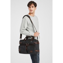 C-Active CTVYB1278-0001 Siyah Evrak ve Sırt Çantası