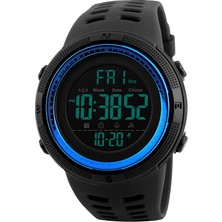 Skmeı 1251 50M Su Geçirmez Spor Watch Dijital Izle (Mavi) (Yurt Dışından)