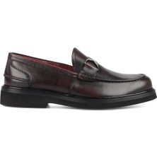 FootCourt Bordo Loafer Erkek Deri Ayakkabı