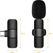 Lixada Mini Kablosuz Yaka Mikrofonu Clip-On Çok Yönlü Mikrofon (Yurt Dışından)