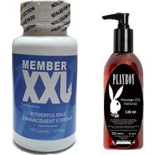 Hintohu Member Xxl Erkeklere Özel 60lı + Playboy 120 Ml Masaj Yağı