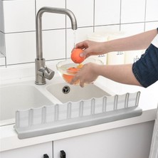 Ezolan Buffer Vantuzlu Kauçuk Sıvı Su Sızdırmaz Izalasyon Mutfak Banyo Duş Bariyeri Lavabo Kenar Tutucu Set