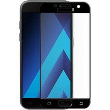 Dlrcase Samsung Galaxy A7 2017 Full Kapatan Renkli Cam Siyah