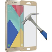 Dlrcase Samsung Galaxy A7 2016 Full Kapatan Renkli Cam Gold