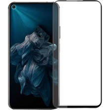 Dlrcase Huawei Nova 5t Full Kapatan Renkli Cam Tam Koruma Siyah