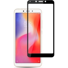 Dlrcase Xiaomi Redmi 6 Full Kapatan Renkli Cam Tam Koruma Siyah