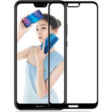 Dlrcase Huawei P20 Lite Full Kapatan Renkli Cam Siyah