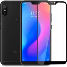 Dlrcase Xiaomi Redmi Note 6 Pro Full Kapatan Renkli Cam Siyah