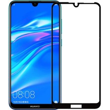 Dlrcase Huawei Y5 2019 Full Kapatan Fiber Nano Ekran Koruma Siyah