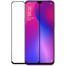 Dlrcase Oppo Reno 2z Full Kapatan Renkli Cam Tam Koruma Siyah