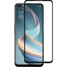 Dlrcase Oppo Reno 4 Lite Full Kapatan Fiber Nano Ekran Koruma Siyah