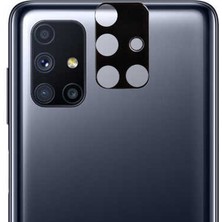 Dlrcase Samsung Galaxy M51 Kamera Lens Koruyucu Cam Siyah