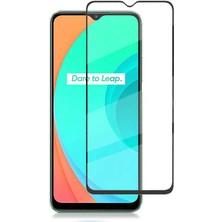 Dlrcase Realme C25 Ekran Koruyucu Tam Kaplayan Cam Koruyucu