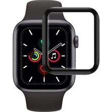 Dlrcase Apple Watch 42MM Full Yapışan Fiber Nano Ekran Koruyucu Siyah