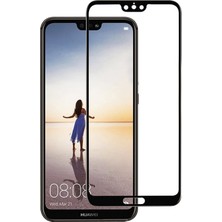 Dlrcase Huawei P20 Lite Full Kapatan Fiber Nano Ekran Koruma Siyah