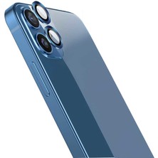Dlrcase Apple iPhone 12 Mini Kamera Metal Cam Lens Koruyucu Mavi