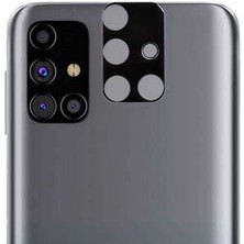Dlrcase Samsung Galaxy M31S Kamera Lens Koruyucu Cam Siyah