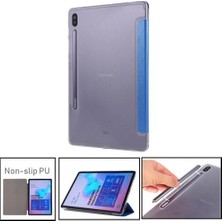 FUJİMAX Samsung Galaxy Tab S7 Fe 2021 12.4 Inç T730 T735 T737 Yatay Standlı Arka Sert Transparan P.c Smart Kılıf