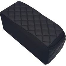 Tegin Jaguar X-Type 2001-2009 -Otomatik Kolçak Kol Dayama Üniversal Siyah Deri Siyah Desen Montajsız Cepli