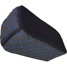 Tegin Daihatsu Terios J200 2006-2017 Kolçak Kol Dayama Üniversal Siyah Deri Mavi Desen Montajsız Cepli